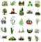 50PCS Forest Nature Stickers Pack – Waterproof Vinyl Tree & Animal Aesthetic Stickers for Water Bottles, Laptops, Scrapbooks & Outdoor Adventure Decor